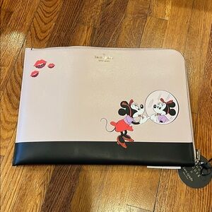 Kate Spade Minnie Mouse Pink and Black Disney Laptop Sleeve